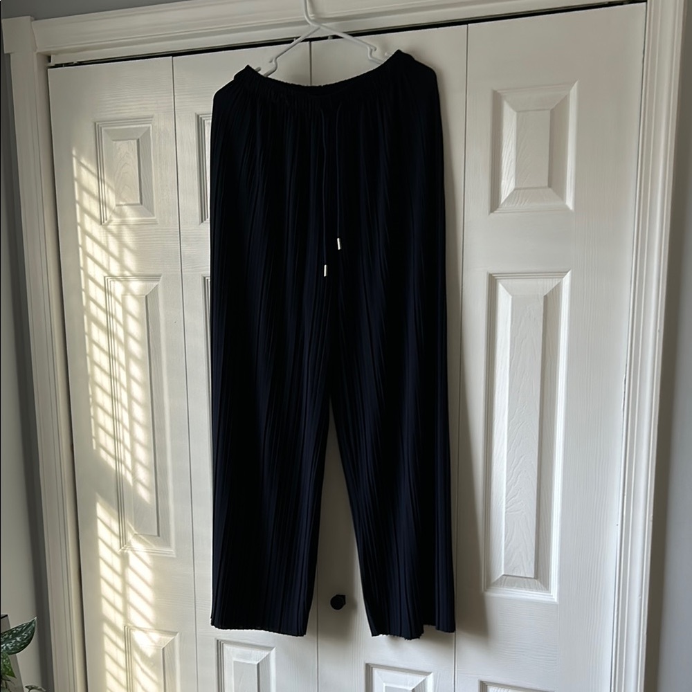 Navy Palazzo Pants